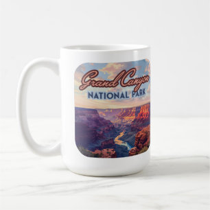 Grand Canyon National Park Arizona Retro Coffee Mug