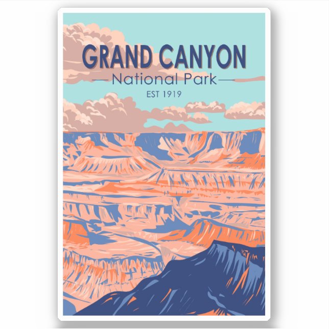 Grand Canyon National Park Arizona Vintage (Front)
