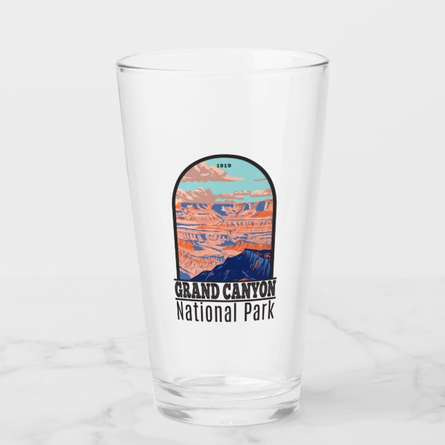  Grand Canyon National Park Arizona Vintage Glass (Front)