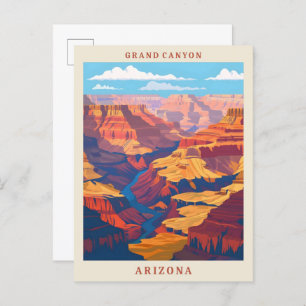Grand Canyon National Park Arizona Vintage Travel Postcard