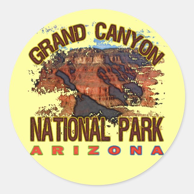 Grand Canyon National Park Classic Round Sticker (Front)