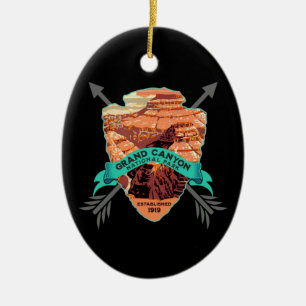 GRAND CANYON NATIONAL PARK COLLECTOR HOLIDAY CERAMIC ORNAMENT