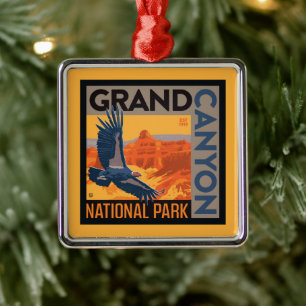 Grand Canyon National Park   Condors Metal Ornament