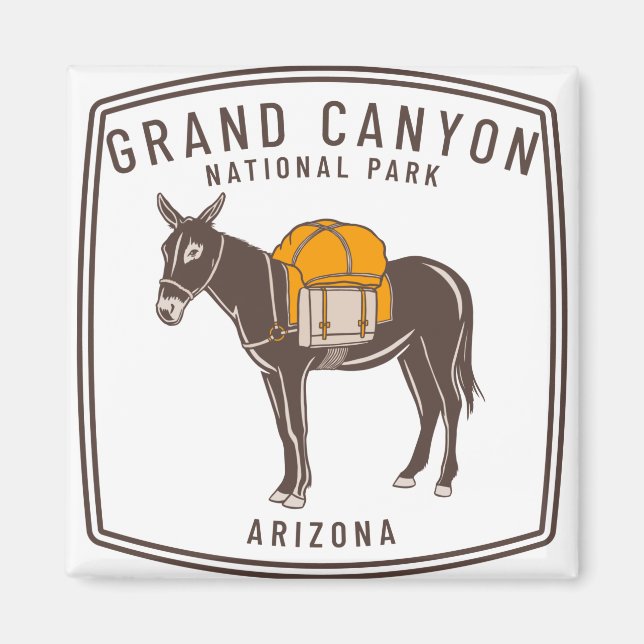 Grand Canyon National Park Donkey Magnet (Front)