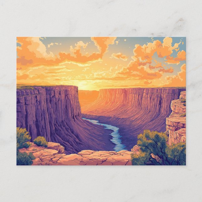 Grand Canyon National Park Happy Holidays card  (Front)