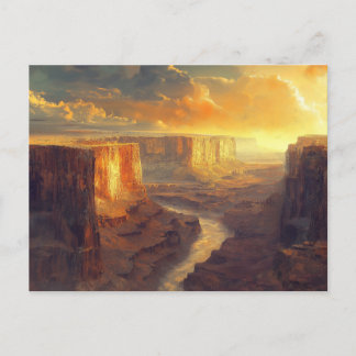 Grand Canyon National Park Holiday Vintage Postcard