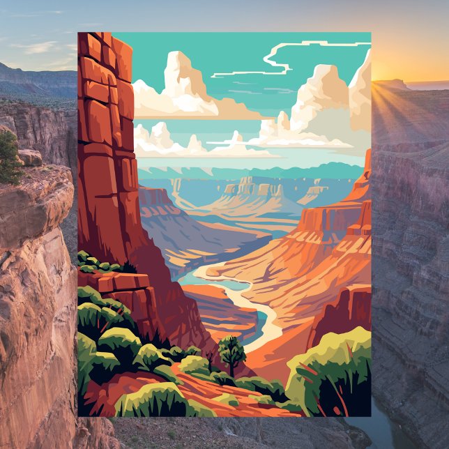 Grand Canyon National Park Illustration Postcard (Grand Canyon National Park Illustration Postcard
)