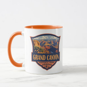 Grand Canyon National Park Illustration Travel Art Mug