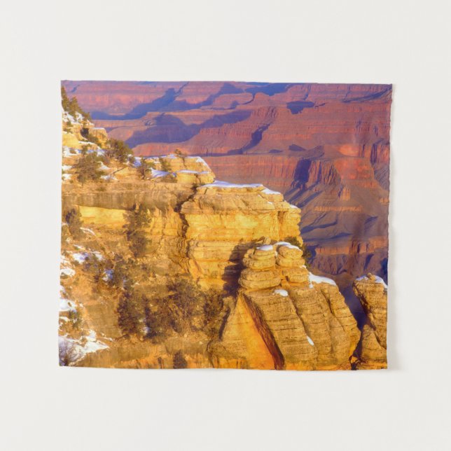 Grand Canyon National Park in Winter Tapestry (Front (Horizontal))