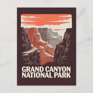 Grand Canyon National Park Landscape  Postcard