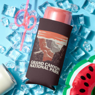 Grand Canyon National Park Landscape Seltzer Can Cooler