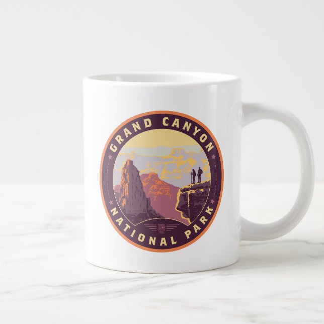 Grand Canyon National Park Large Coffee Mug (Right)