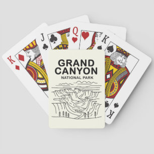 Grand Canyon National Park Line Art Playing Cards