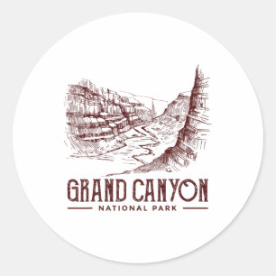 Grand Canyon National Park Merchandise Grand Canyo Classic Round Sticker