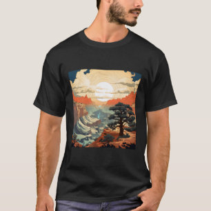 Grand Canyon National Park Poster / Style Hokusai T-Shirt