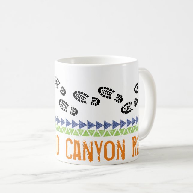 Grand Canyon National Park R2R Hiking Boots Coffee Mug (Front Right)