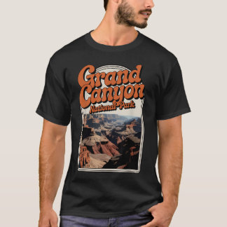Grand Canyon National Park Retro Hiking Us T-Shirt