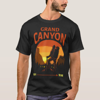 Grand Canyon National Park - Rim - Rim - Retro T-Shirt