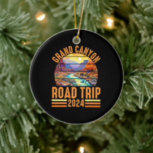 Grand Canyon National Park Road Trip 2024 Ceramic Ornament