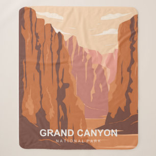 Grand Canyon National Park Sherpa Blanket