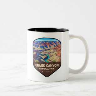 Grand Canyon National Park Shield Two-Tone Coffee Mug