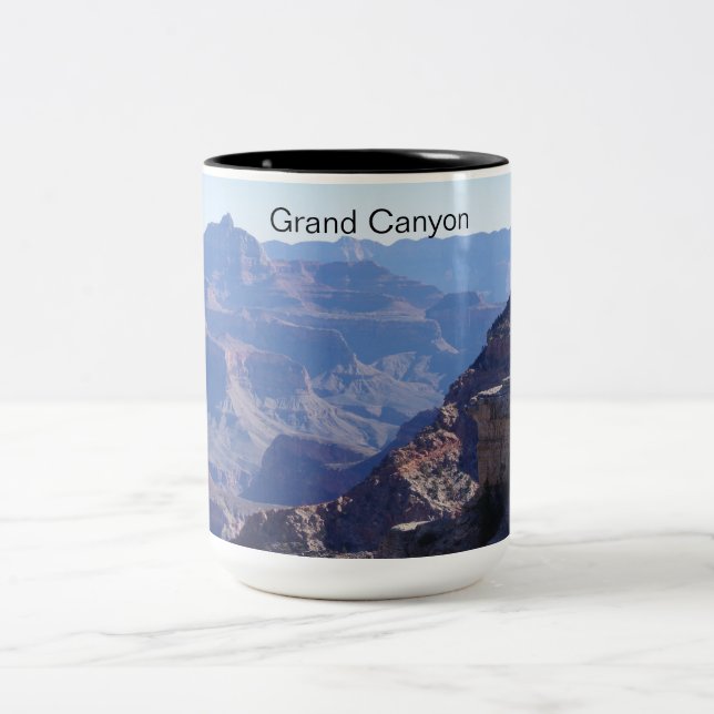 Grand Canyon National Park, South Rim Two-Tone Coffee Mug (Center)