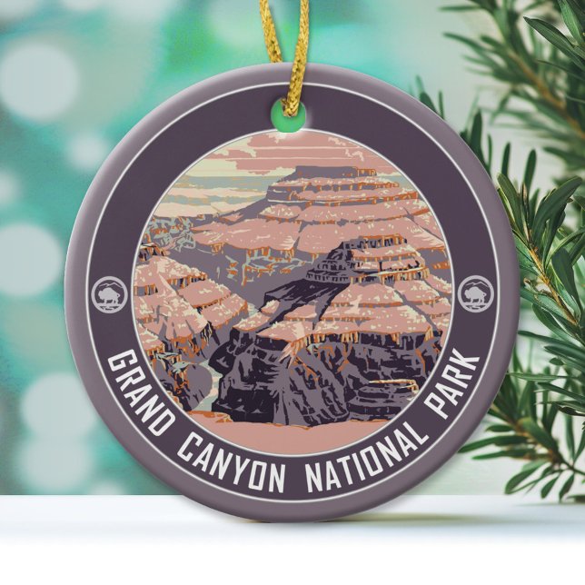 Grand Canyon National Park Souvenir Ceramic Ornament (National Park Ornament)