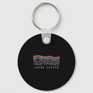 Grand canyon national park souvenir retro camping key ring