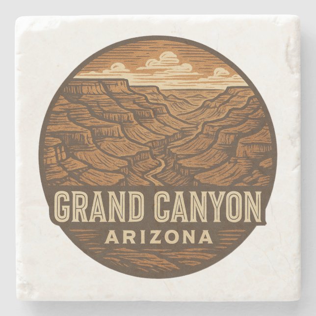Grand Canyon National Park Stone Coaster (Front)