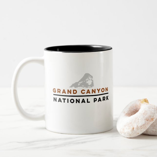 Grand Canyon National Park Two-Tone Coffee Mug (With Donut)