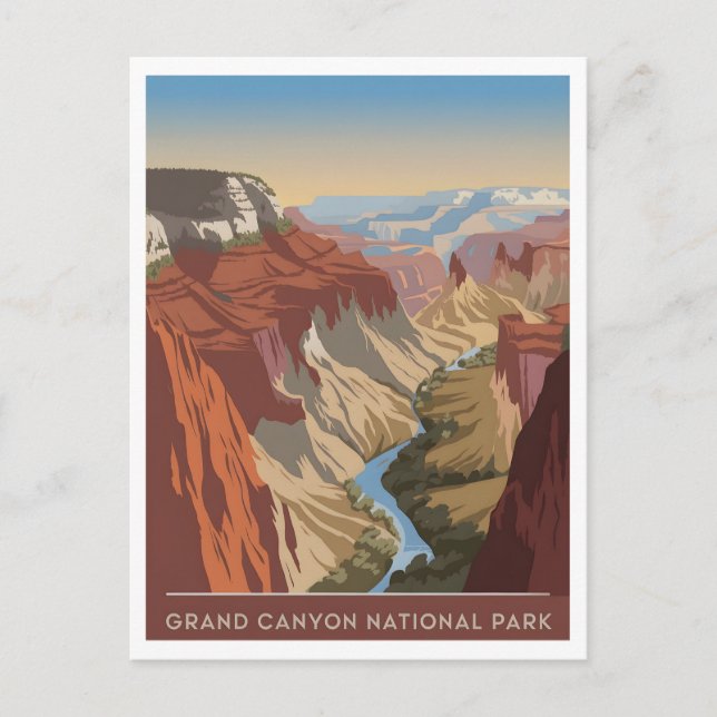 Grand Canyon National Park vintage Postcard (Front)