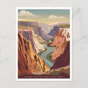 Grand Canyon National Park vintage Postcard