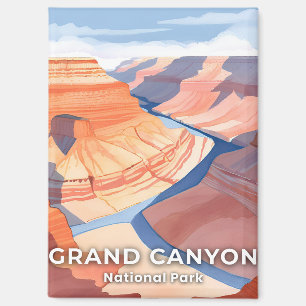 Grand Canyon National Park Watercolor Travel Magnet