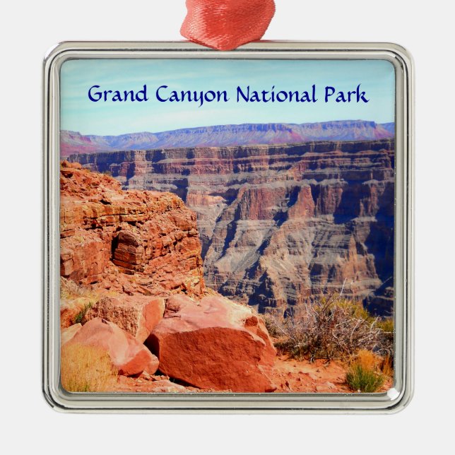 Grand Canyon National Park West Rim Metal Tree Decoration (Front)