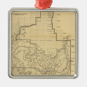 Grand Canyon National ParkPanoramic Map Metal Ornament