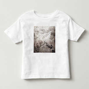 Grand Canyon of Colorado and UtahPanoramic Map Toddler T-Shirt