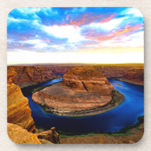 Grand Canyon Red Rocks and Blue Water Beautiful Coaster