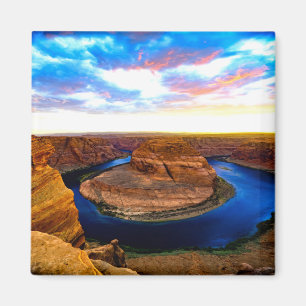 Grand Canyon Red Rocks and Blue Water Beautiful Magnet