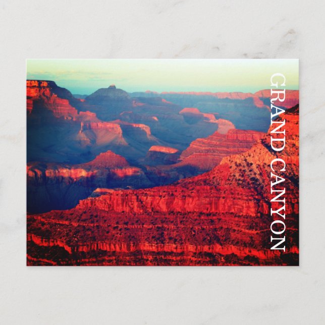 grand canyon red sunset postcard (Front)