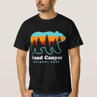 Grand Canyon Retro Bear US National Park Travel  T-Shirt