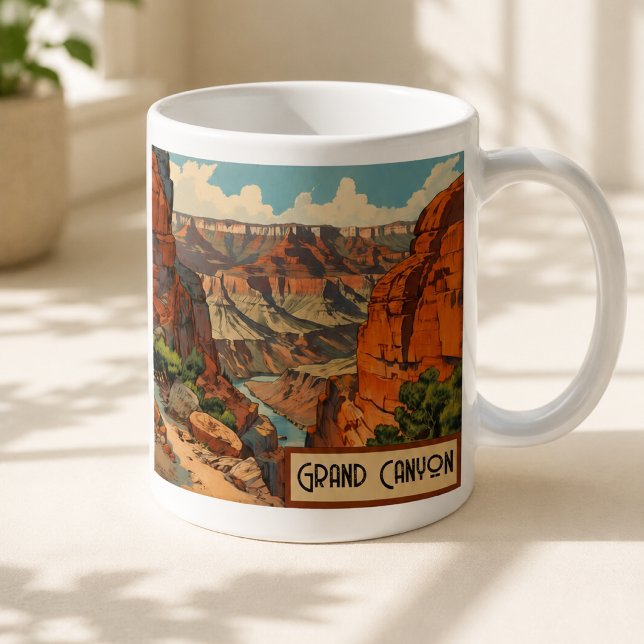 Grand Canyon Retro Kitchenware Coffee Mug (Creator Uploaded)