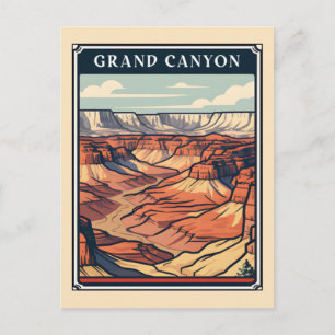 Grand Canyon Retro National Park Souvenir Postcard