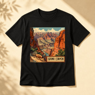 Grand Canyon Retro Travel Design T-Shirt
