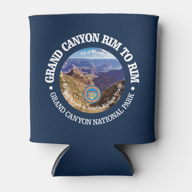 Grand Canyon Rim to Rim (rd) Can Cooler (Front)