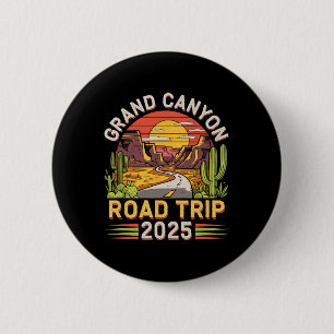 Grand Canyon Road Trip 2025 - Summer Vacation 6 Cm Round Badge