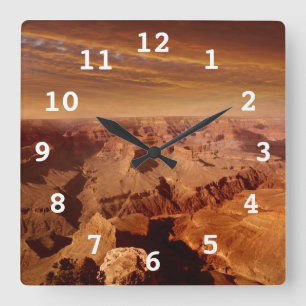 Grand Canyon Square Wall Clock