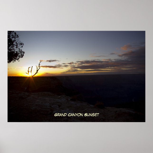 Grand Canyon Sunset 1 Poster (Front)