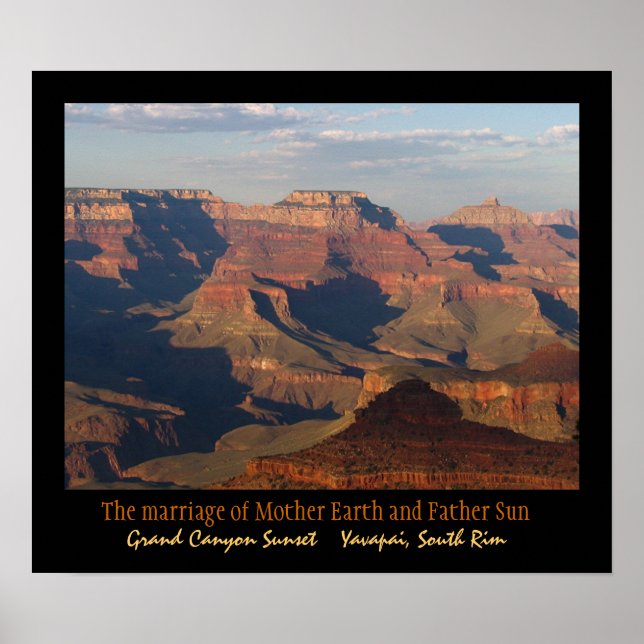 Grand Canyon Sunset Poster (Front)