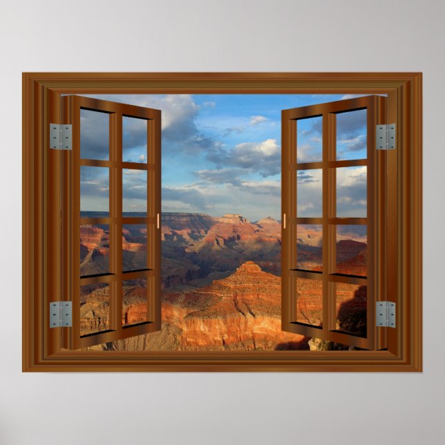 Grand Canyon USA 🍁 Fake Window Frame  Poster (Front)