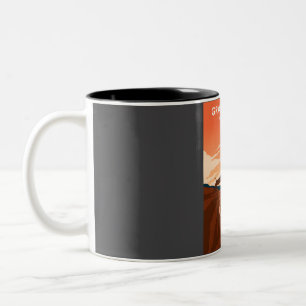 Grand Canyon Vintage Minimal Retro National Park T Two-Tone Coffee Mug